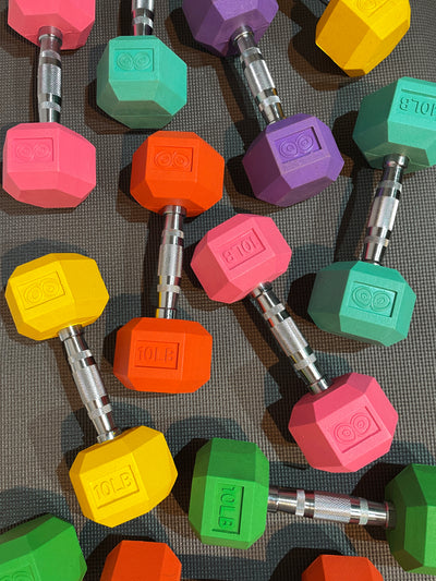 Hex Dumbbells (3-15 lbs.) - [SAMPLE SALE]