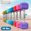 [ 10 lbs. ] Colored Hex Dumbbells - Booty Bands PH