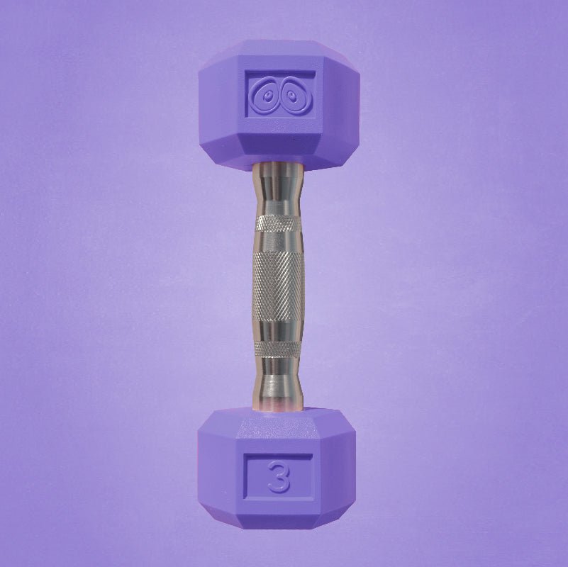 [ 15 lbs. ] Colored Hex Dumbbells - Booty Bands PH