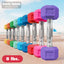 [ 8 lbs. ] Colored Hex Dumbbells - Booty Bands PH